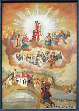 Votivbild des Baumeisters Dominikus Zimmermann, 1747