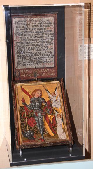 Votivtafel mit einer der frühesten Darstellungen des Seligen Bernhard von Baden.