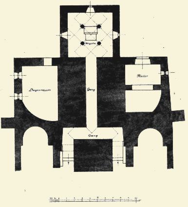 Reichenau, Oberzell, Grundriss der Krypta