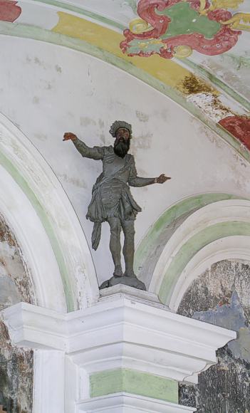 Stuckfigur von J.A. Feuchtmaier im Marstall