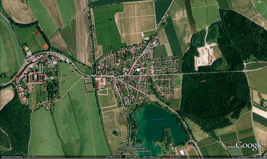 Schloss Salem, Satellitenbild