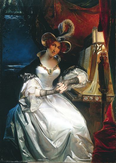 Felix Cottreau: Königin Hortense mit dem Talisman Karls des Grossen