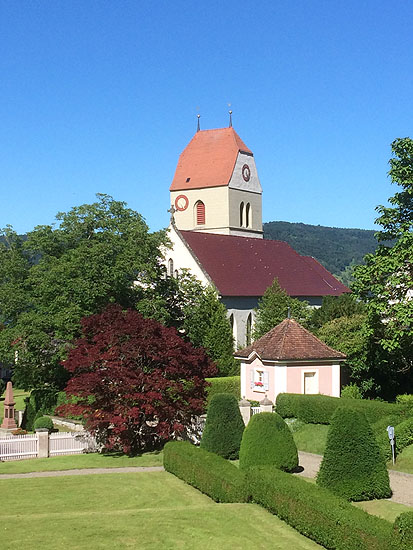 Bodman, die Kirche im Ortskern