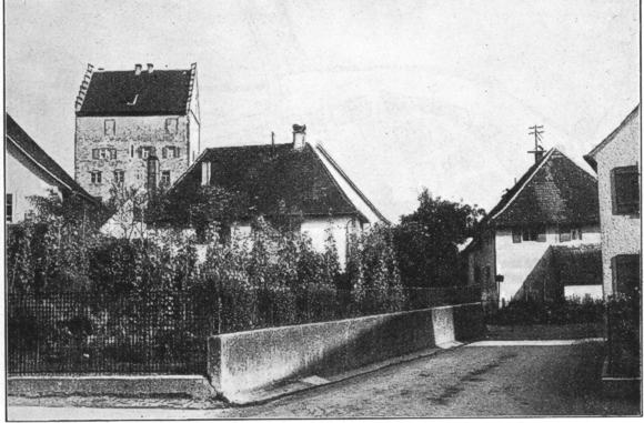 Markdorf, altes Schloss, vom ehemaligen Dorf aus gesehen 