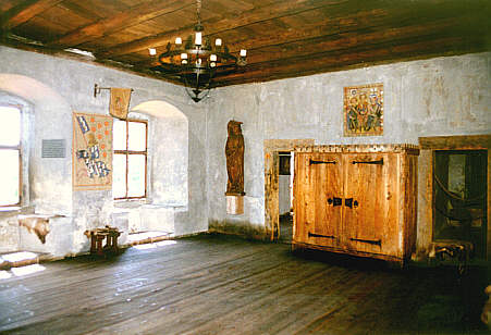 Meersburg, Altes Schloss, Rittersaal im Obergeschoss