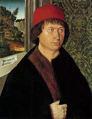 Unbekannt, Porträt Hugo von Hohenlandenbergs, Bischofs von Konstanz, 1502. Staatl. Kunsthalle Karlsruhe. Wikimedia Commons