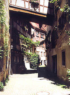 Meersburg, Fachwerkhäuser in der Oberstadt