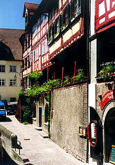 Meersburg, Fachwerkhäuser in der Oberstadt