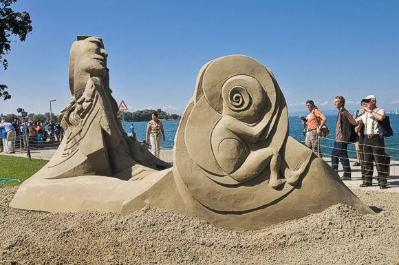 Sandskulpturen im Rorschach. Bild © Sandskulpturenfestival Rorschach