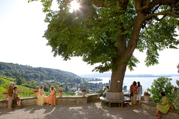 Terrasse mit Seeblick am Napoleonmuseum Arenenberg. Bild © Napoleonmuseum