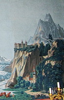 Schloss Grandson aus der Schweizertapete