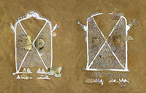 Bemalte Wand von Ludwigshafen am Bodensee. © Landesamt für Denkmalpflege im Regierungspräsidium Stuttgart, M. Erne nach Vorlagen von H. Schlichtherle und M. Fischer