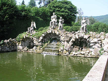 Valsanzibio, Garten der Villa Barbarino, Brunnen