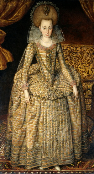 Robert Peake d.Ä., Prinzessin Elizabeth, die spätere Kurfürstin von der Pfalz und Königin von Böhmen, um 1610. Öl auf Lwd. 