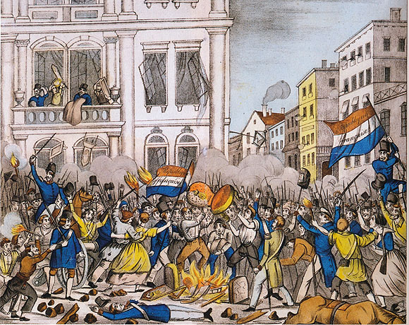 Erstürmung der Tuilerien in Paris, am 24. Februar 1848, Mittags XI Uhr