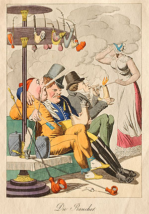 Unbekannter Künstler: Die Raucher, um 1825,