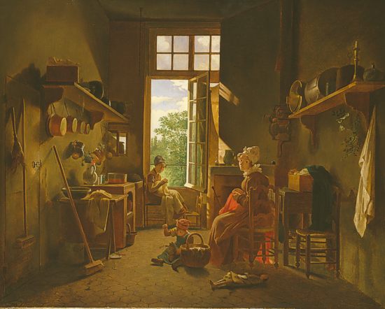 Martin Drolling: Kcheninterieur, l auf Leinwand, um 1815. Staatl. Museen Kassel