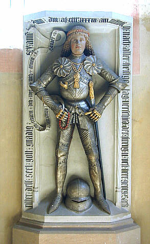 Ritter Georg von Sack in seiner Rüstung, Klosterkirche Heilsbronn