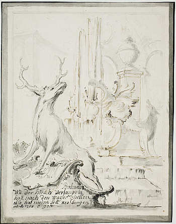 Eine Zeichnung  von Paul Egell als Kunstwerk des Monats im Kurpfälzischen Museum Heidelberg