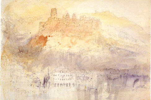 W. Turner, Heidelberger Schloss von der Hirschgasse