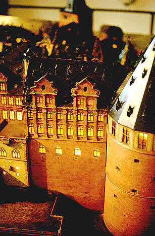 Heidelberg, Schlossmodell: Der Englische Bau