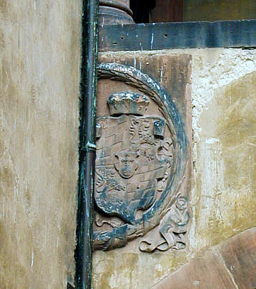 Kurpfälzisches Wappen am Gläsernen Saalbau