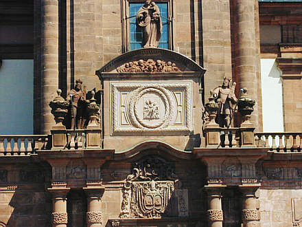 Schuttern, ehem, Klosterkirche, Fassadendetail