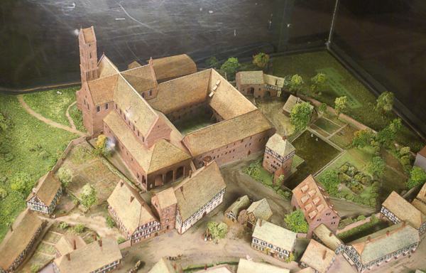 Modell der Klosteranlage im Klostermuseum 