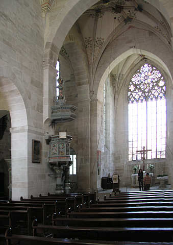 Vierungsquadrat und Chor der Klosterkirche