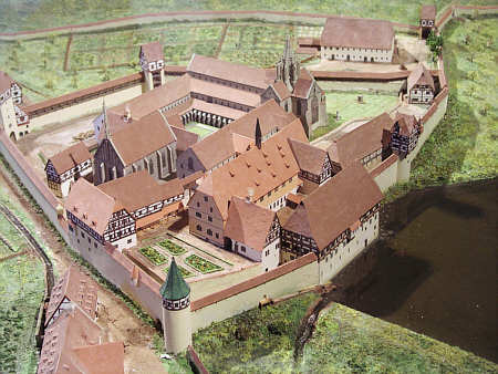 Modell der Klosteranlage