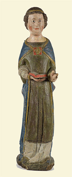 Engel in Diakontracht aus Marienstatt, 14. Jh.,