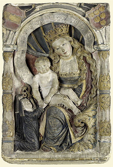 Maria mit Kind und Stifterinnen, um1520/30, LVR-LandesMuseum Bonn. Foto: Jürgen Vogel , LVR-LandesMuseum Bonn.