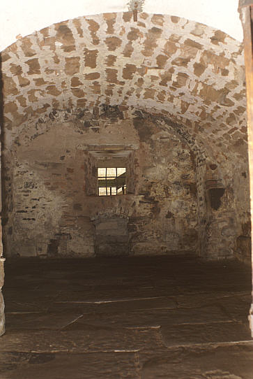 Klefaktorium, der Heizraum, der der die einzige Heizung im Kloster bildete