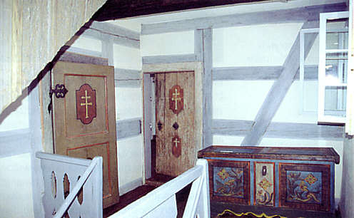 Ehem. Eremitenhaus in Wöllstein, Stiege