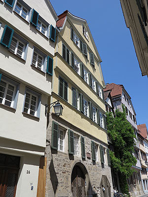 Uhlandhaus Tübingen, Ansicht von der Straße