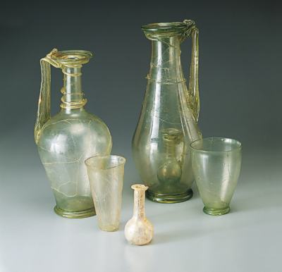Kostbare römische Gläser, Stein am Rhein © Museum zu Allerheiligen Schaffhausen