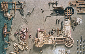 Modell der Festungsanlage «Munimentum Robur», Marius Rappo, 1980/81. Auftraggeber: Historisches Museum Basel. Foto: Humbert und Vogt, Basel 