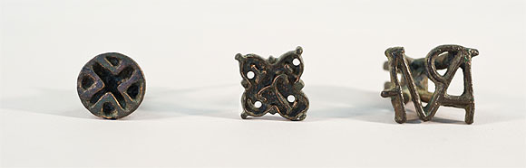 Brotstempel, 4.-6. Jahrhundert; 10./11. Jahrhundert, Bronze