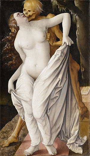 Hans Baldung Grien, Der Tod und die Frau, um 1520/25. Bilddaten gemeinfrei – Kunstmuseum Basel 
