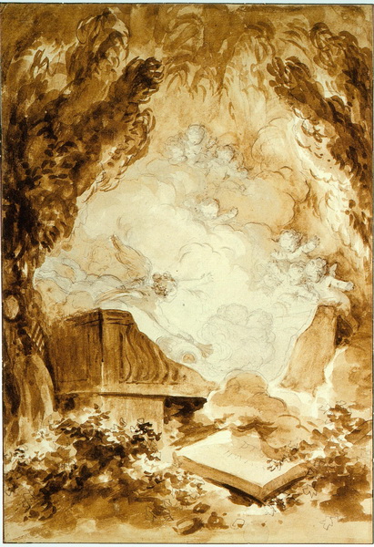 Jean-Honoré Fragonard, Der Kuss, um 1775. Albertina, Wien. © Albertina, Wien