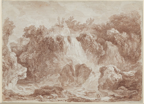 Jean-Honoré Fragonard, Die Wasserfälle von Tivoli, 1760. © Musée des Arts décoratifs Marseille. Foto: R. Chipault / B. Soligny