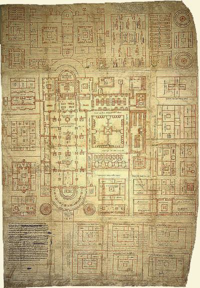 St. Gallener Klosterplan. Wikimedia Commons