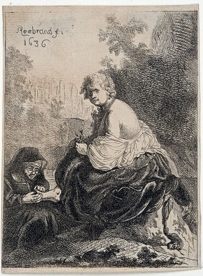 Friedrich Koch, Susanna beim Bade nach Rembrandt