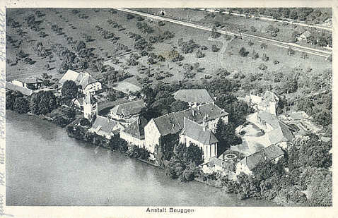 Luftaufnahme des Wasserschlosses, um 1929
