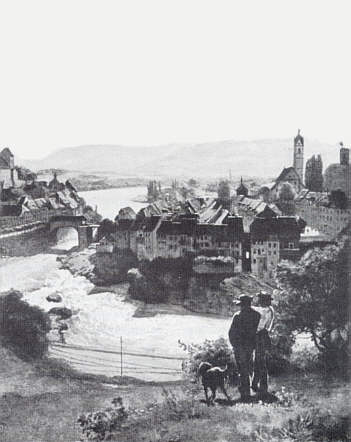 Hans Thoma: Der Rhein bei Laufenburg. 1870. 