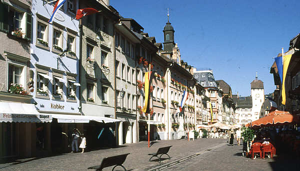 Waldshut, Kaiserstraße in Richtung Obertor