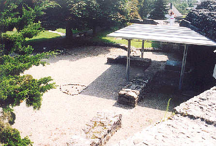 Bad Zurzach, römisches Kastell, frühchristlicher Kirchenbau an der Kastellmauer