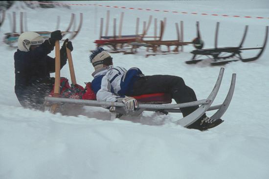 Hornschlittenrennen in Titisee-Neustadt