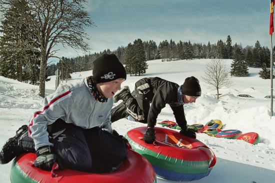 Snowtubes in Bernau