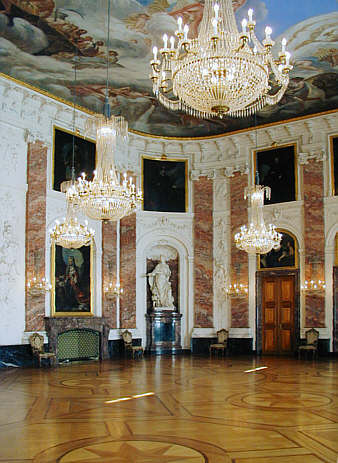 Mannheim, Schloss, Deckenfresko im Rittersaal